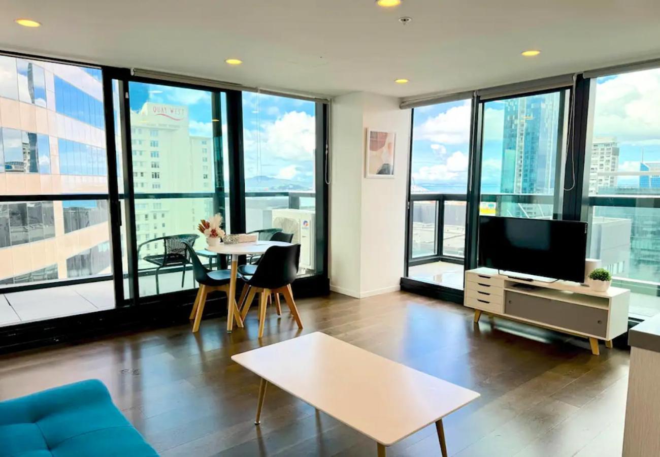 Апартаменты Magnificent Skytower, Sea, Habour View In Cbd Окленд Экстерьер фото
